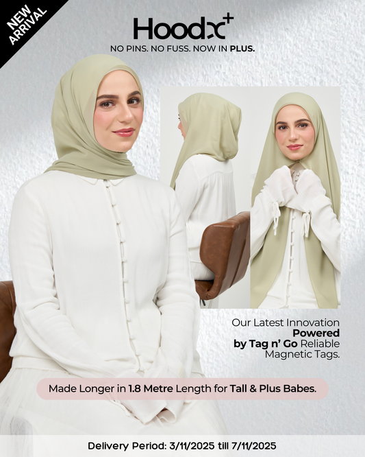 HoodX⁺Plus in Light Sage