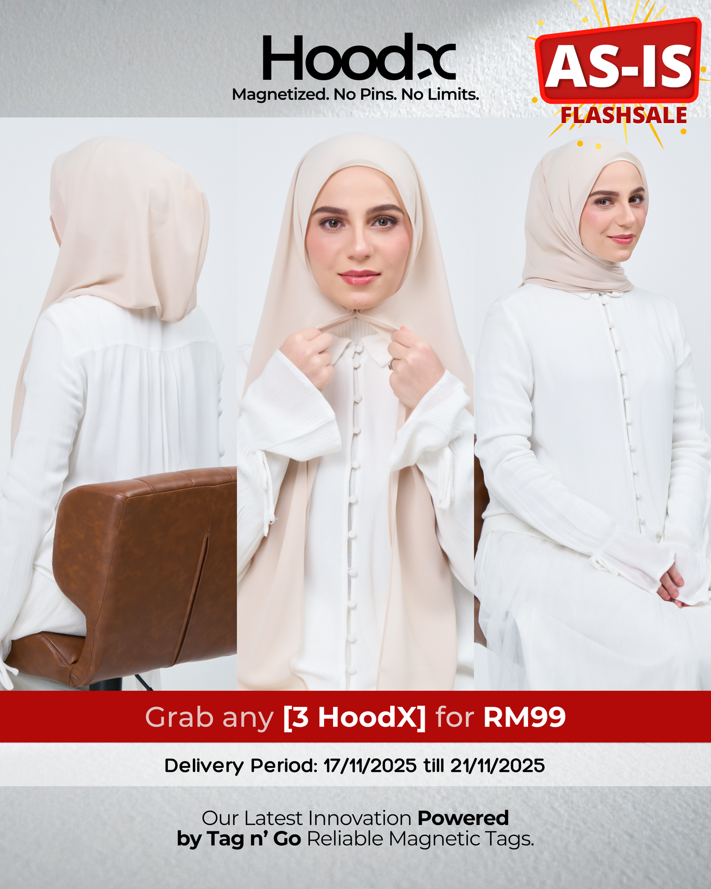 [As-Is] HoodX in Light Sand