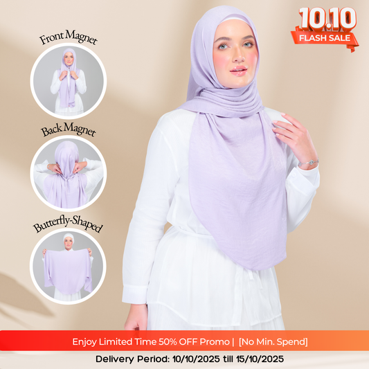 Instant Tag n' Go Butterfly | Textured Silk in Lilac