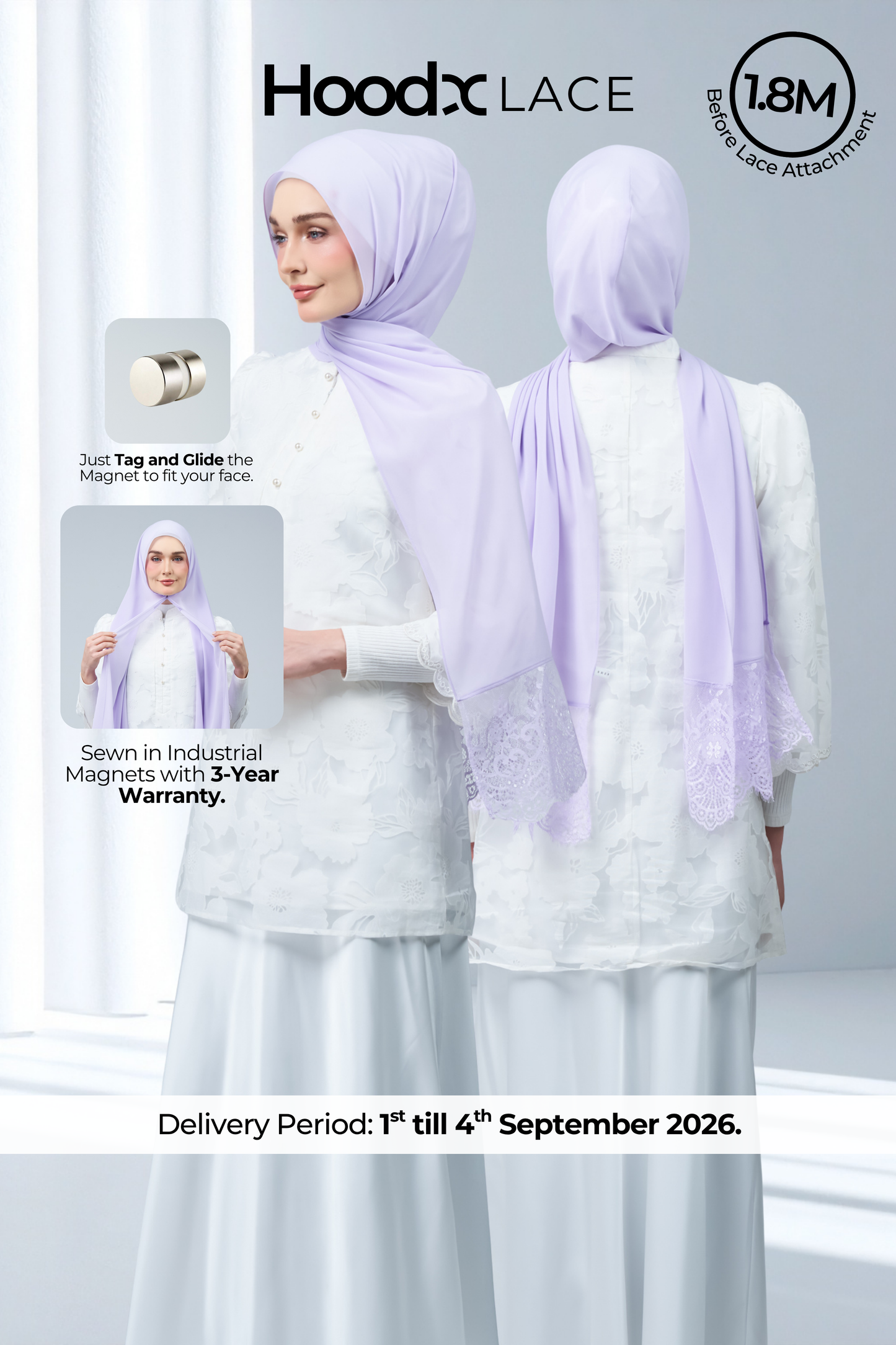 HoodX Lace in Lilac
