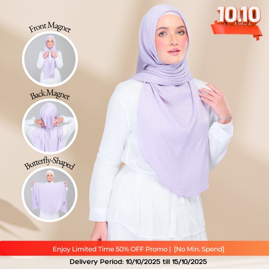Instant Tag n' Go Butterfly | Textured Silk in Lilac