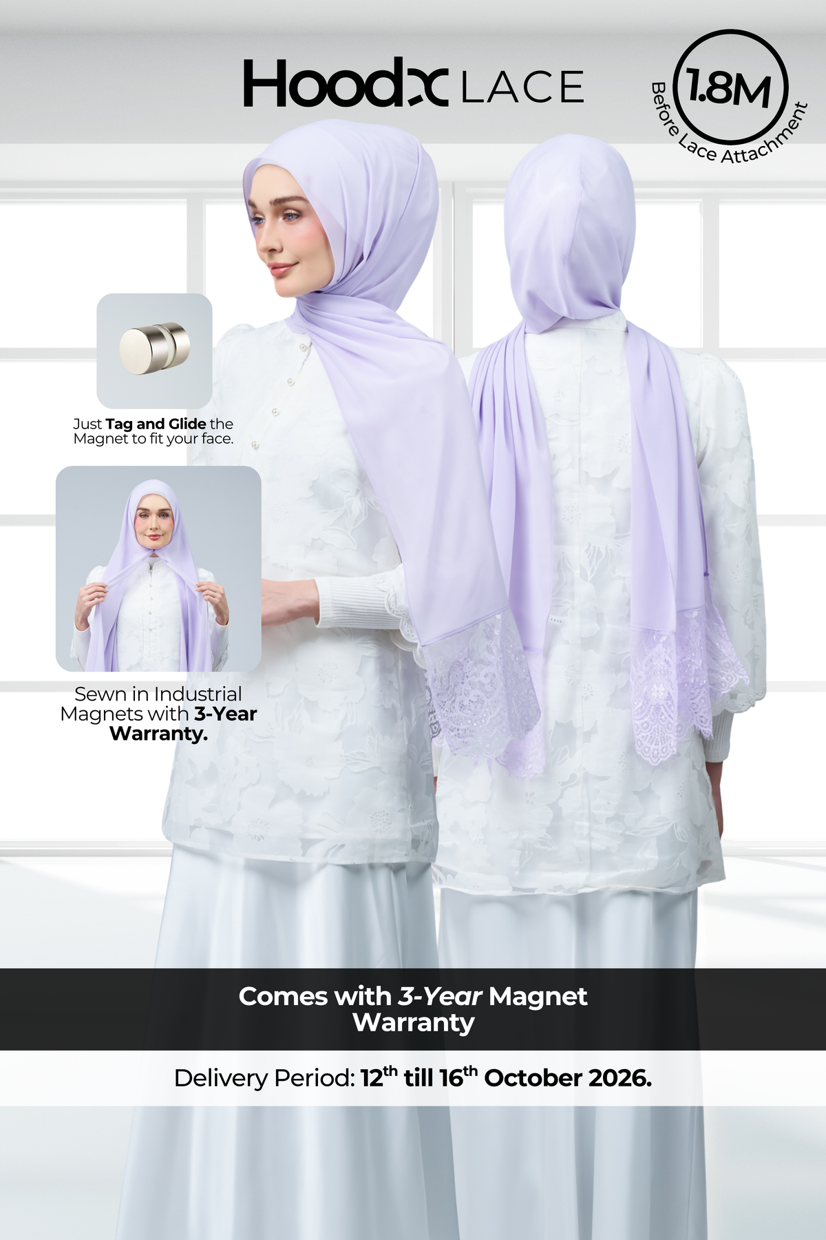 HoodX Lace in Lilac