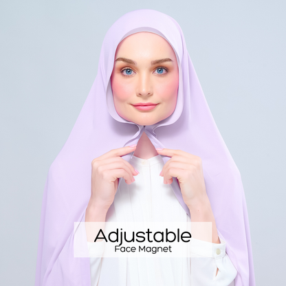 [As-Is] Instant Tag n' Go Shawl l Chiffon Silk in Lilac