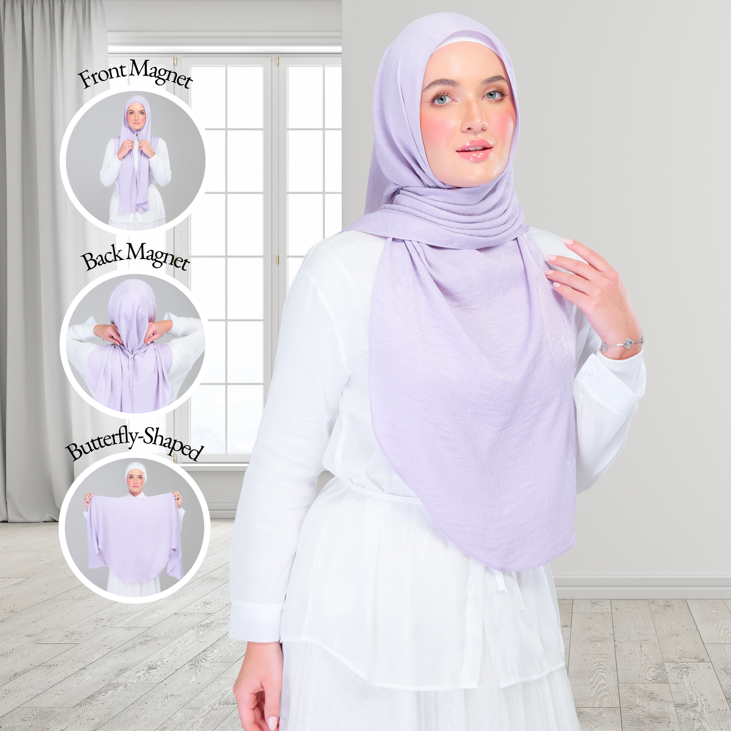 [As-Is] Instant Tag n' Go Butterfly | Textured Silk in Lilac