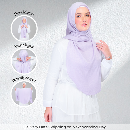 Instant Tag n' Go Butterfly | Textured Silk in Lilac