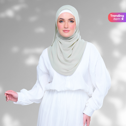 SLBasic 1.8M Shawl in Nude Lime