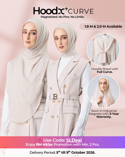 HoodX⁺Plus Curve in Linen Dust [Korean Chiffon]
