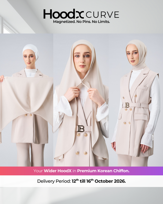 HoodX Curve in Linen Dust [Korean Chiffon]