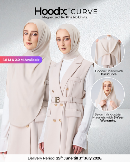 HoodX⁺Plus Curve in Linen Dust [Korean Chiffon]