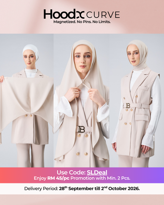 HoodX Curve in Linen Dust [Korean Chiffon]