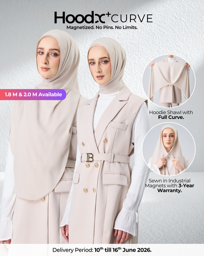 HoodX⁺Plus Curve in Linen Dust [Korean Chiffon]