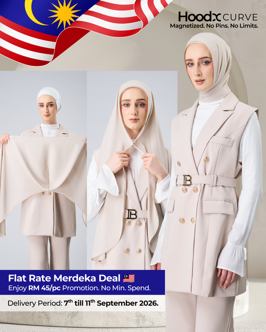 HoodX Curve in Linen Dust [Korean Chiffon]