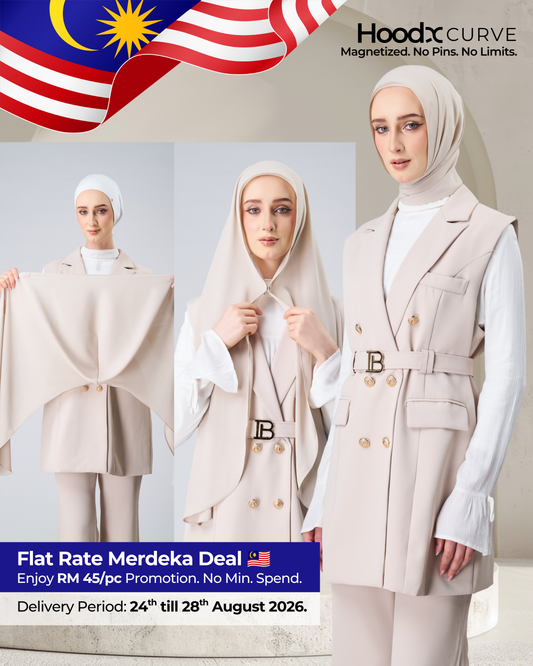 HoodX Curve in Linen Dust [Korean Chiffon]