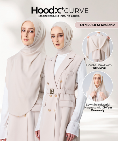 [8.8 MARKDOWN] HoodX⁺Plus Curve in Linen Dust [Korean Chiffon]