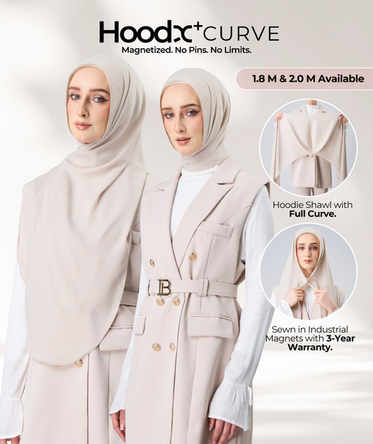 HoodX⁺Plus Curve in Linen Dust [Korean Chiffon]
