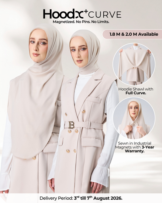 HoodX⁺Plus Curve in Linen Dust [Korean Chiffon]