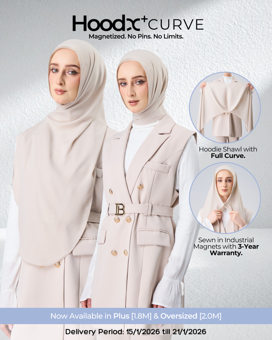 HoodX⁺Plus Curve in Linen Dust [Korean Chiffon]