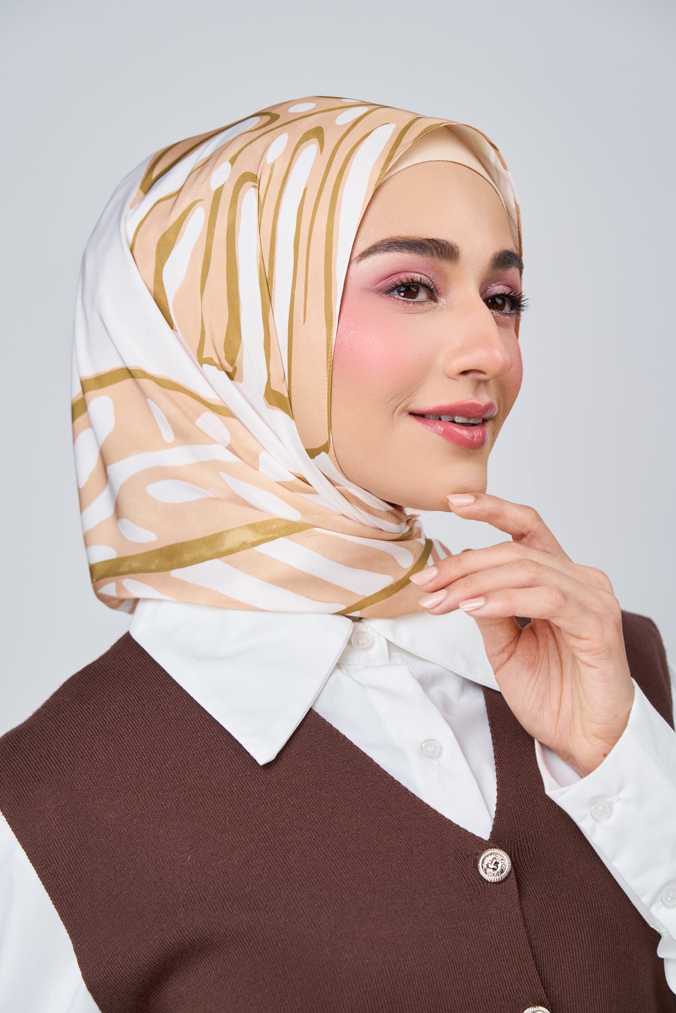 [★New] HoodX Printed Set in Linen Leaf
