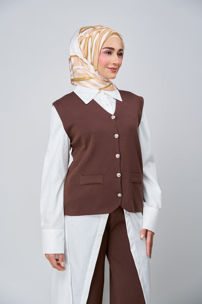 HoodX Printed Set in Linen Leaf