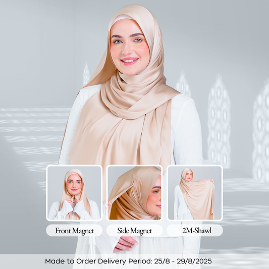 Tag n' Go Max [2M] | Satin Silk in Linen Taupe