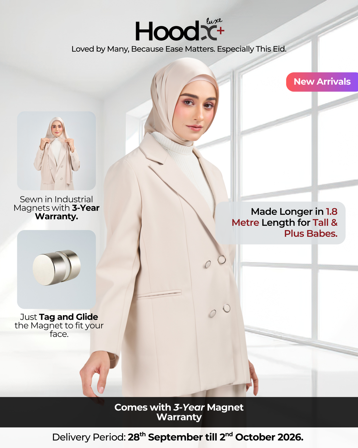 HoodX⁺Plus Luxe in Linen Dusk