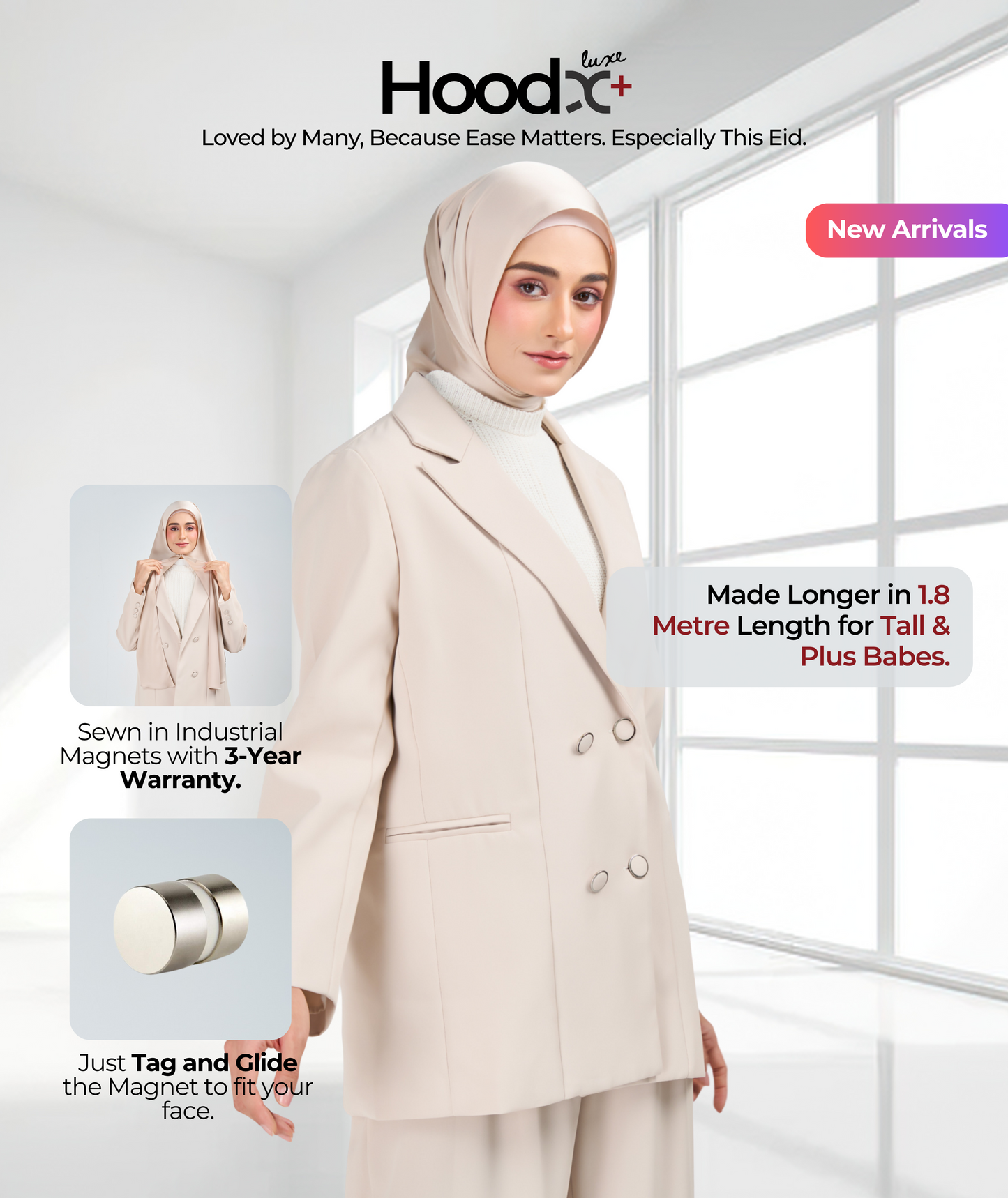 [8.8 MARKDOWN] HoodX⁺Plus Luxe in Linen Dusk