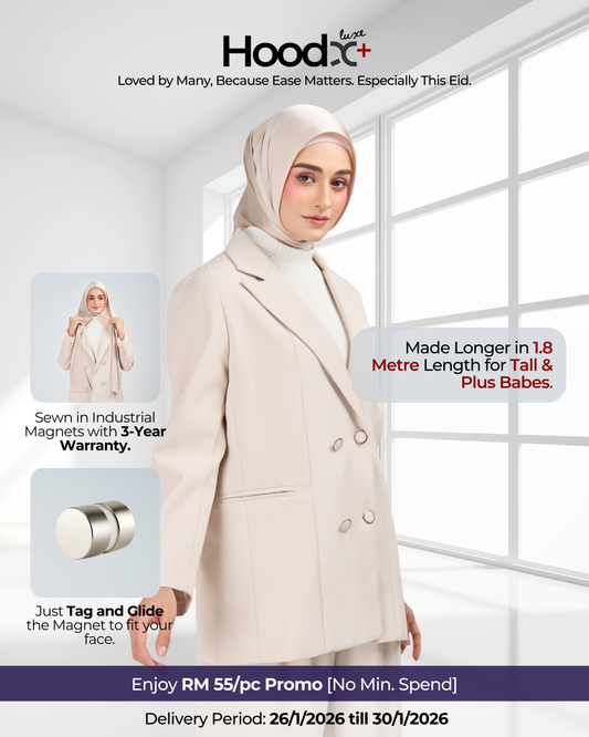 HoodX⁺Plus Luxe in Linen Dusk