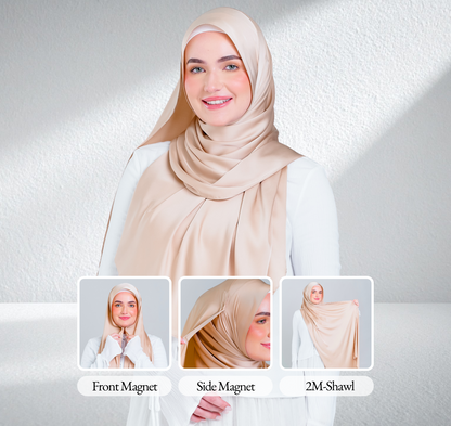 [8.8 MARKDOWN] Tag n' Go Max [2M] | Satin Silk in Linen Taupe