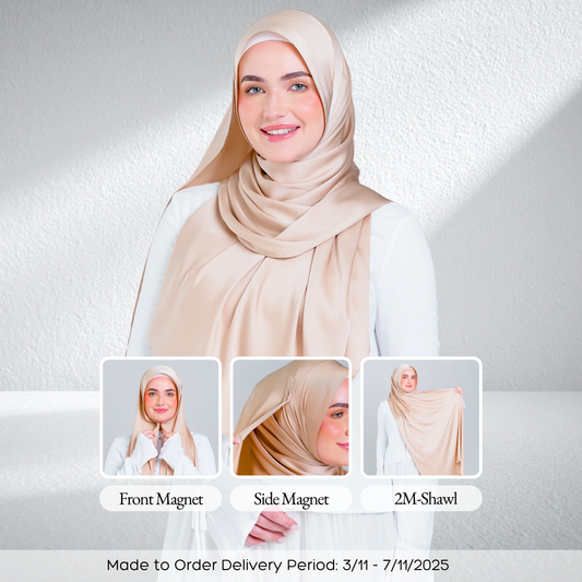 Tag n' Go Max [2M] | Satin Silk in Linen Taupe