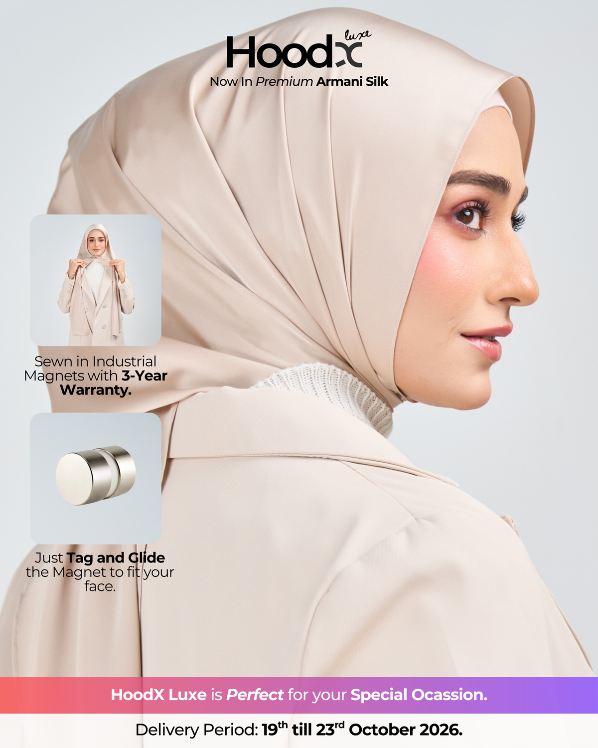 HoodX Luxe in Linen Dusk