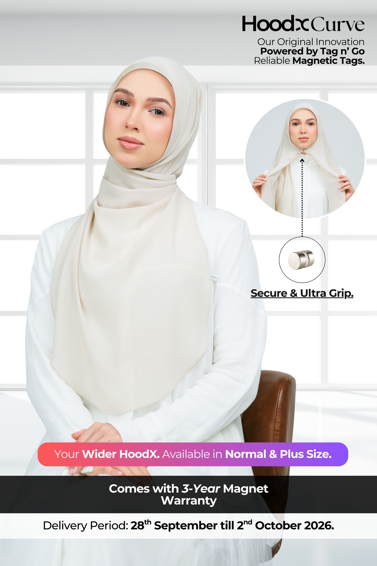 HoodX Curve in Linen
