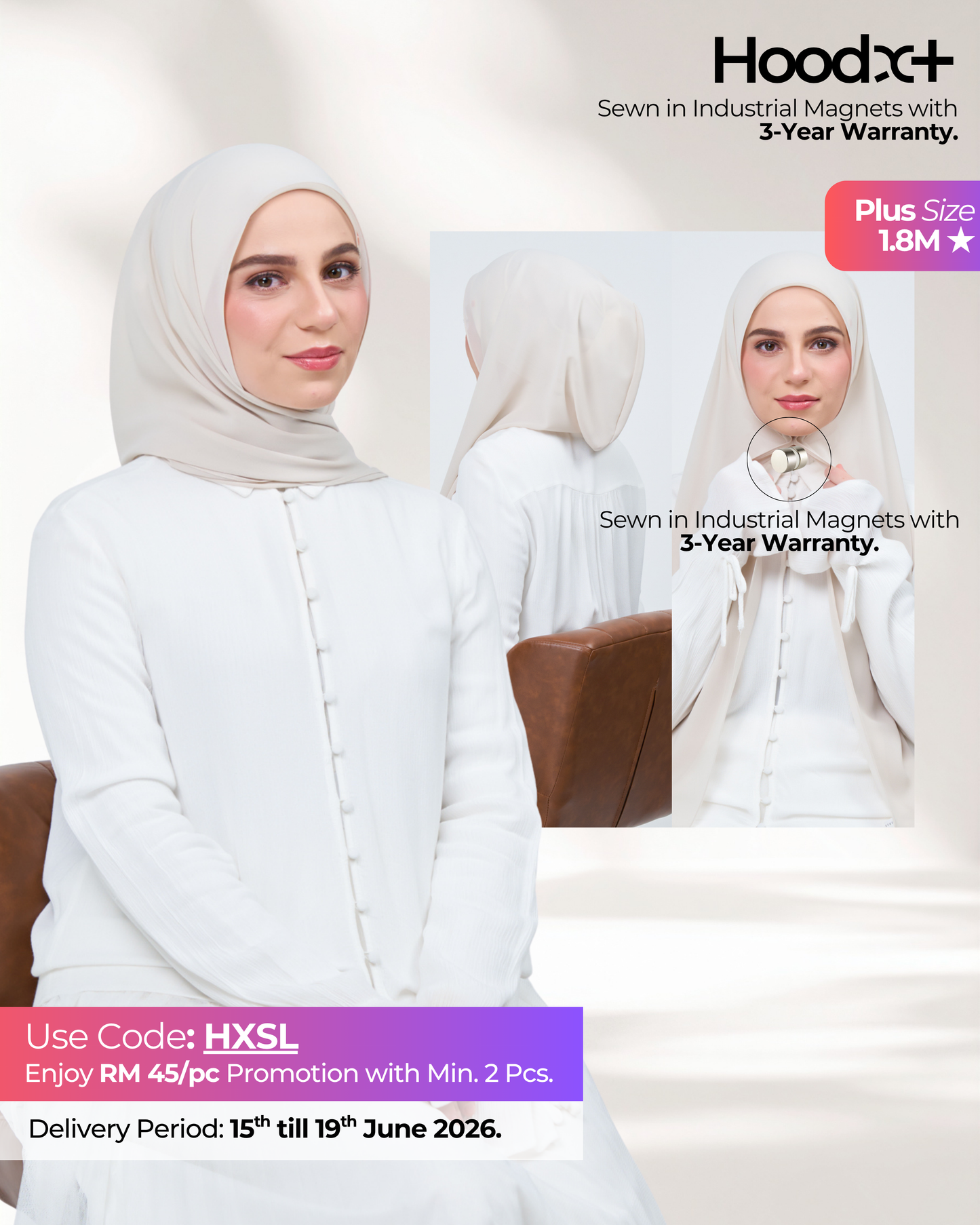 HoodX⁺Plus in Linen