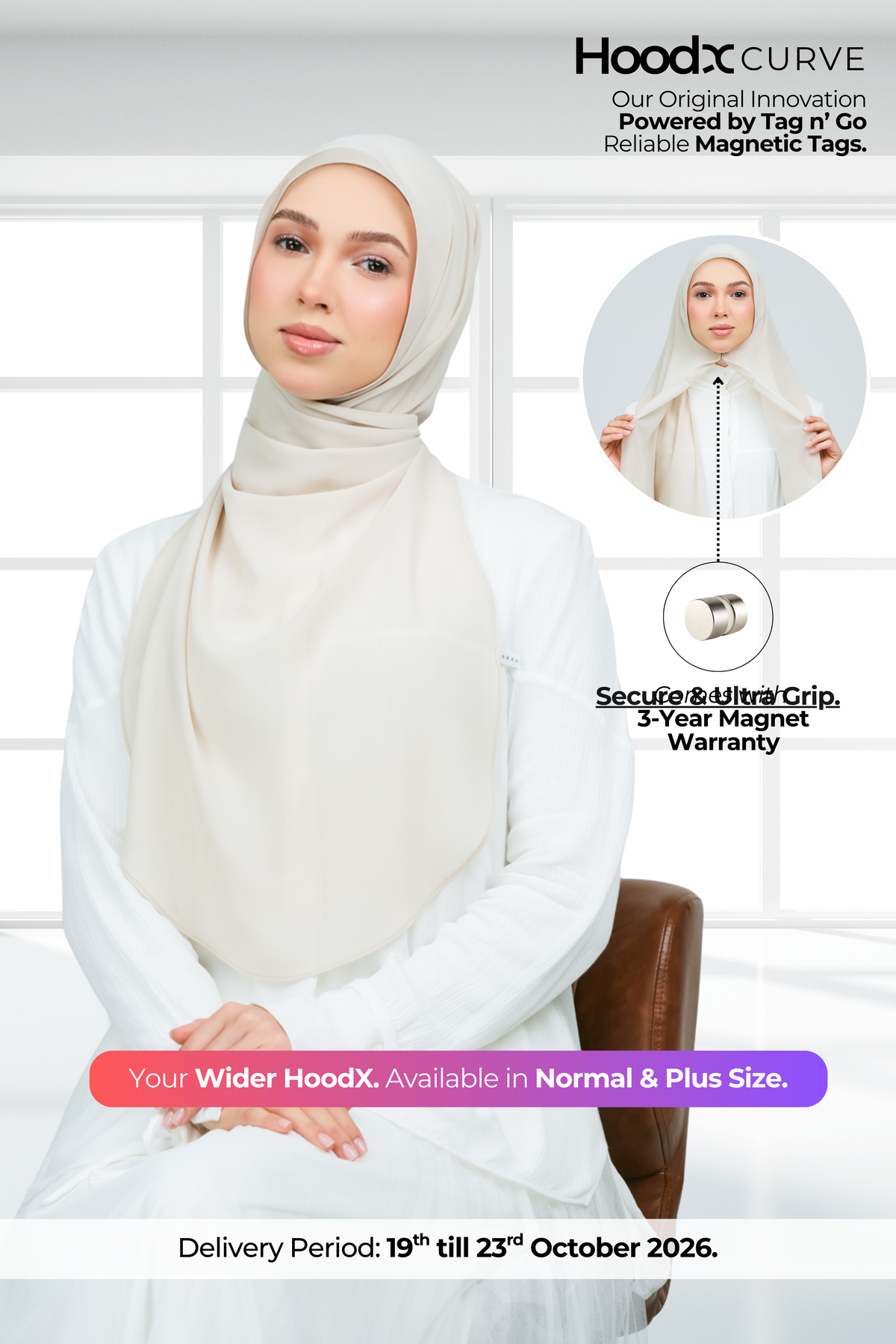 HoodX Curve in Linen