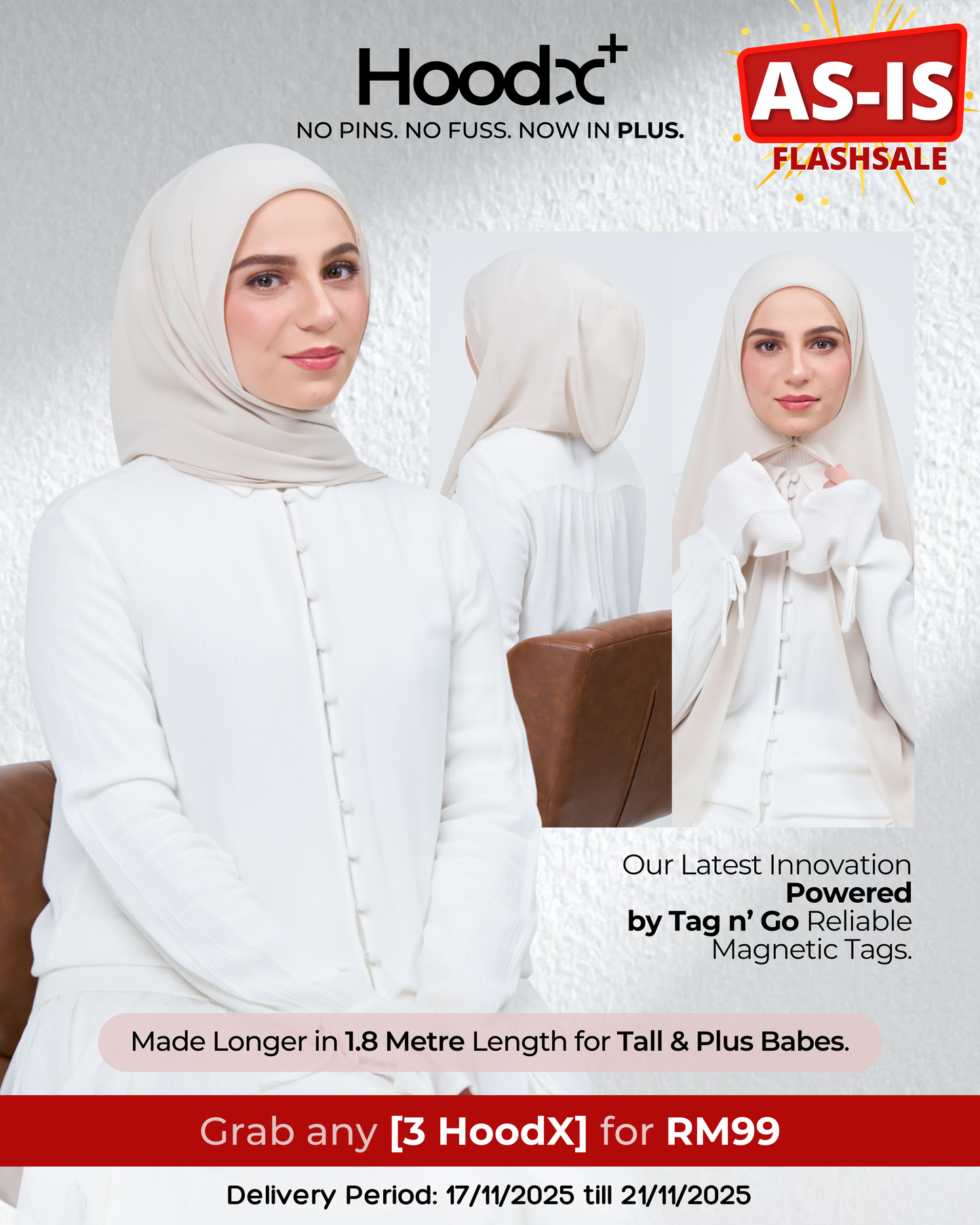 [As-Is] HoodX⁺Plus in Linen