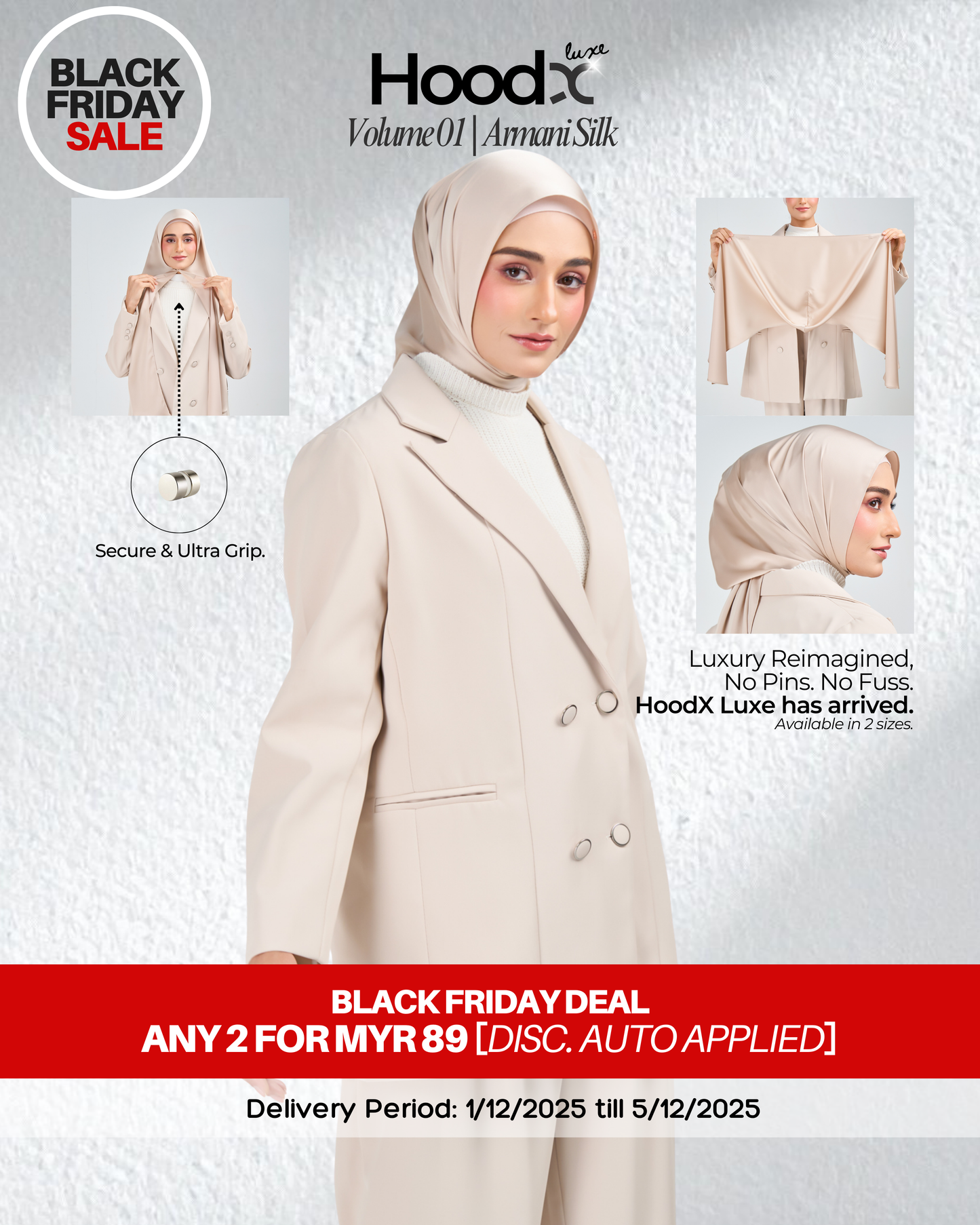 [BFS] HoodX Luxe in Linen Dusk