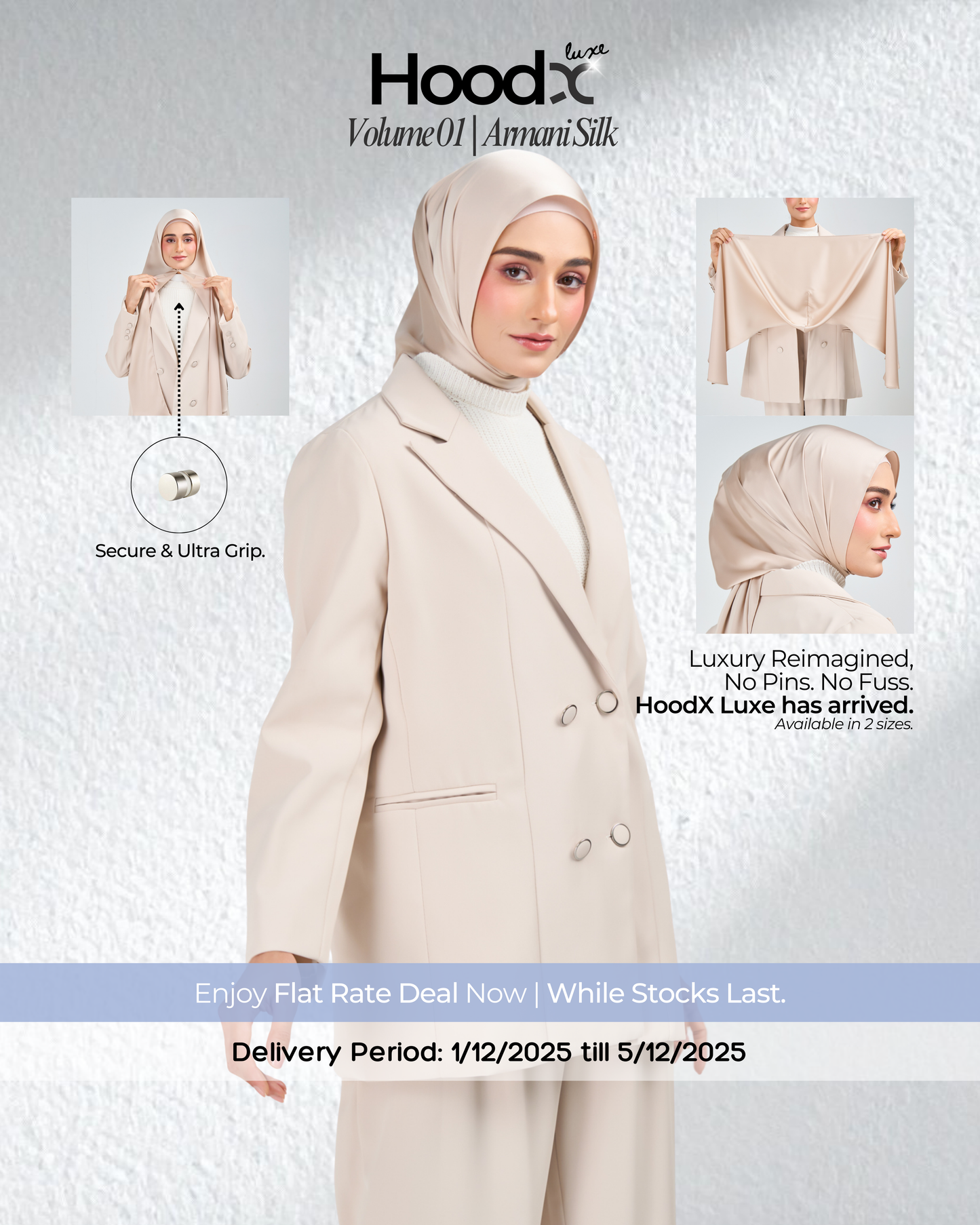 HoodX Luxe in Linen Dusk