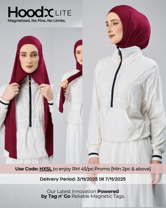 [★New] HoodX Lite in Maroon