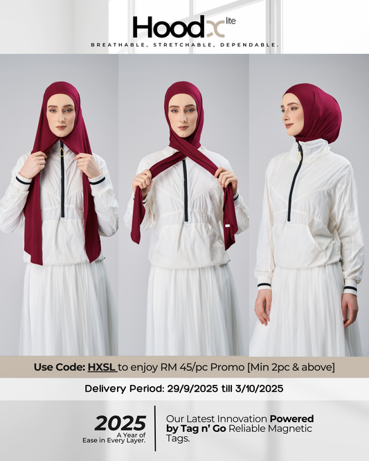 [★New] HoodX Lite in Maroon