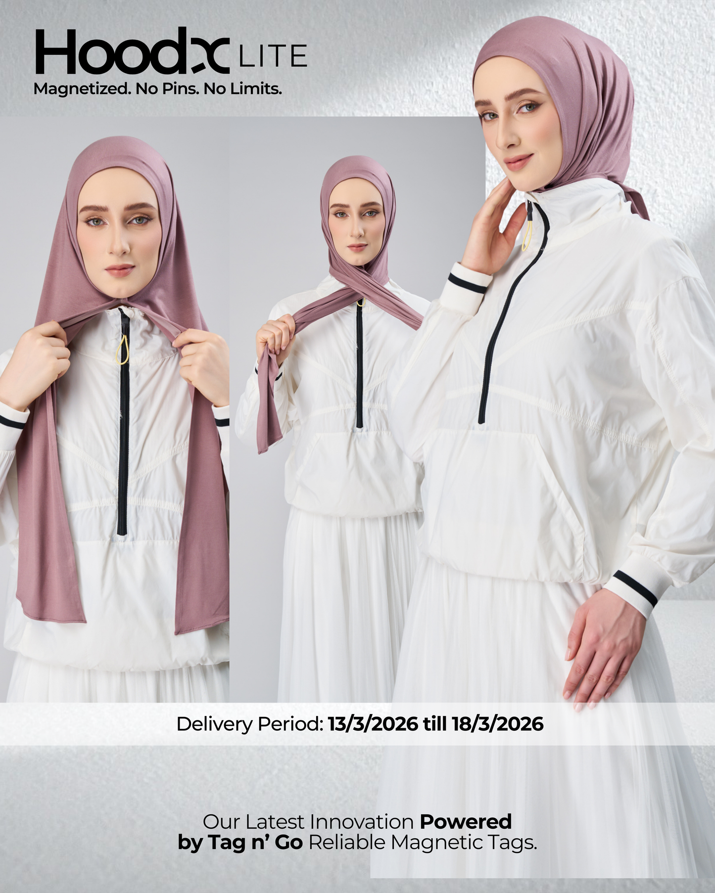 HoodX Lite in Medium Ash