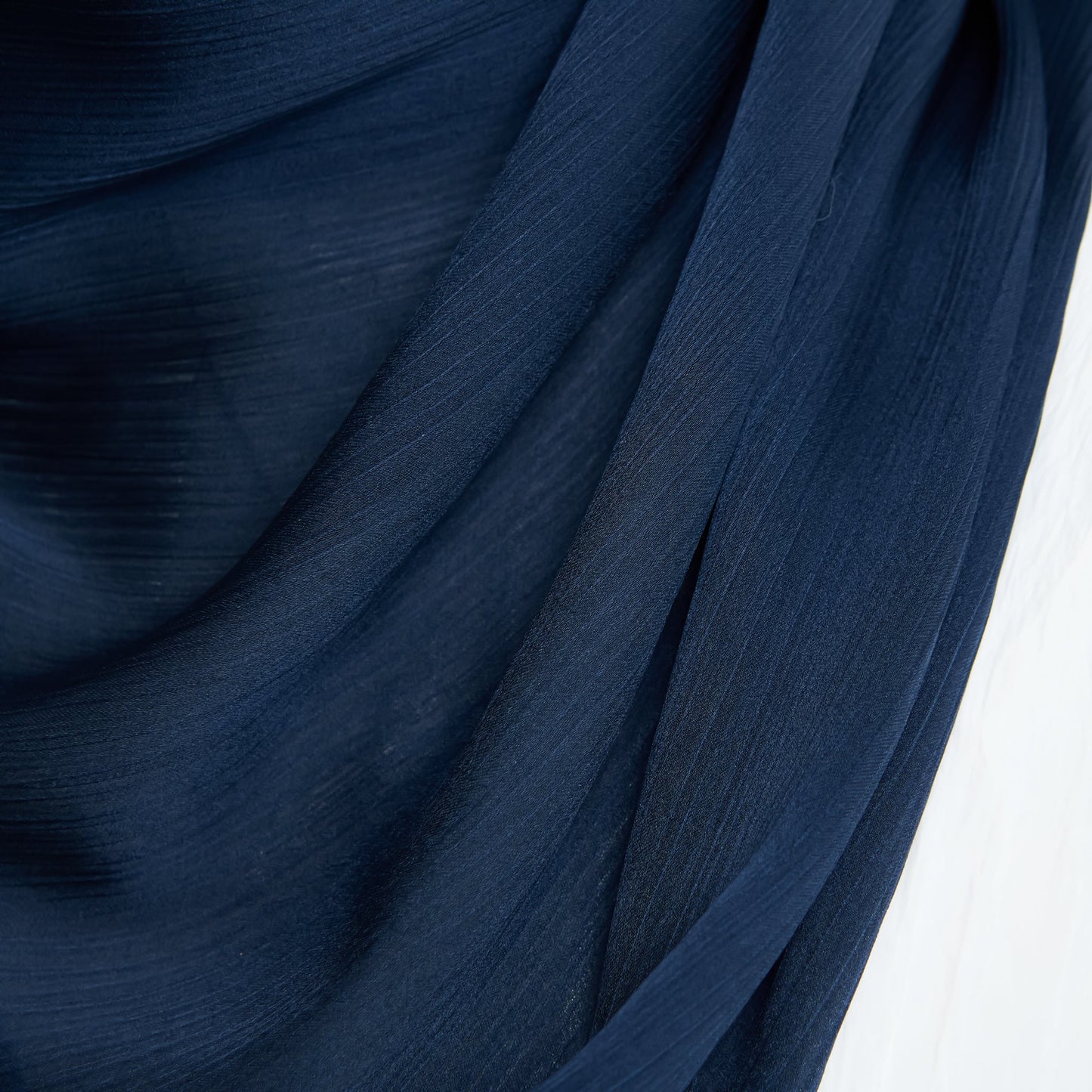 [As-Is] Medina Silk Shawl in Navy Blue