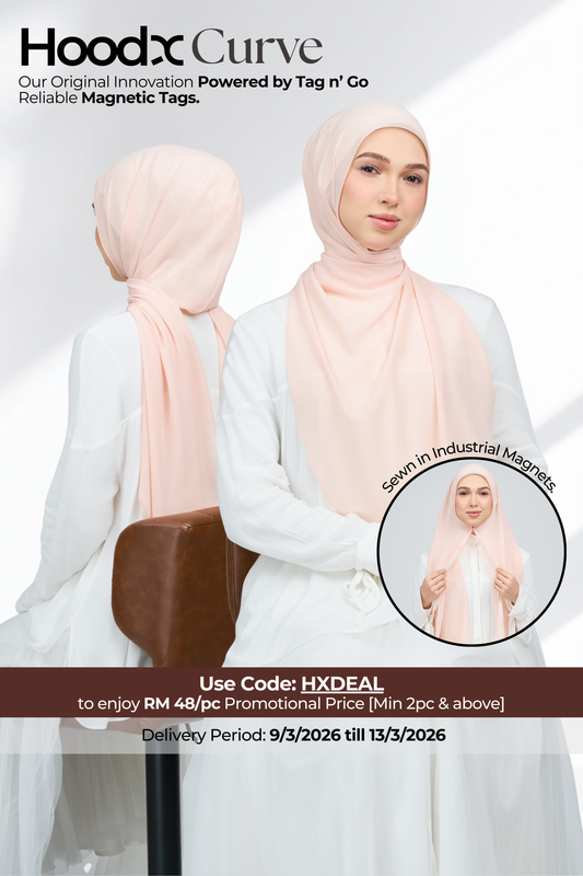 HoodX Curve in Malibu Peach