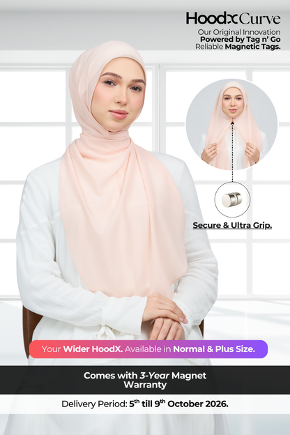 HoodX Curve in Malibu Peach