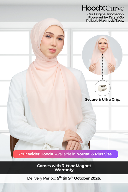 HoodX Curve in Malibu Peach