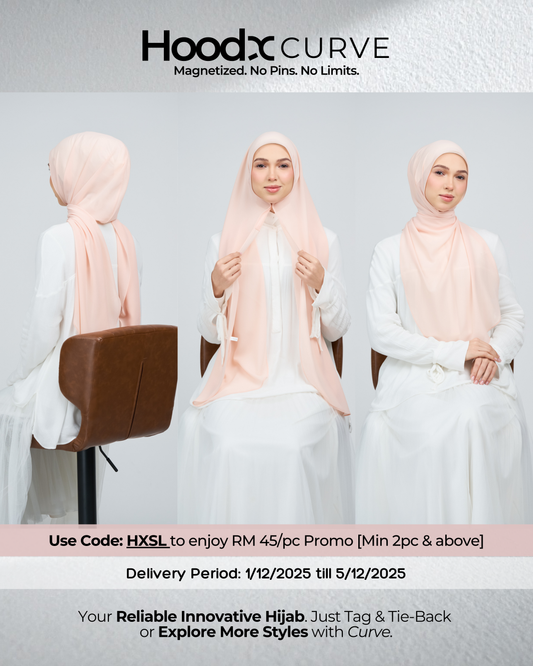 HoodX Curve in Malibu Peach