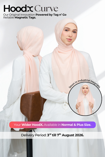 HoodX Curve in Malibu Peach