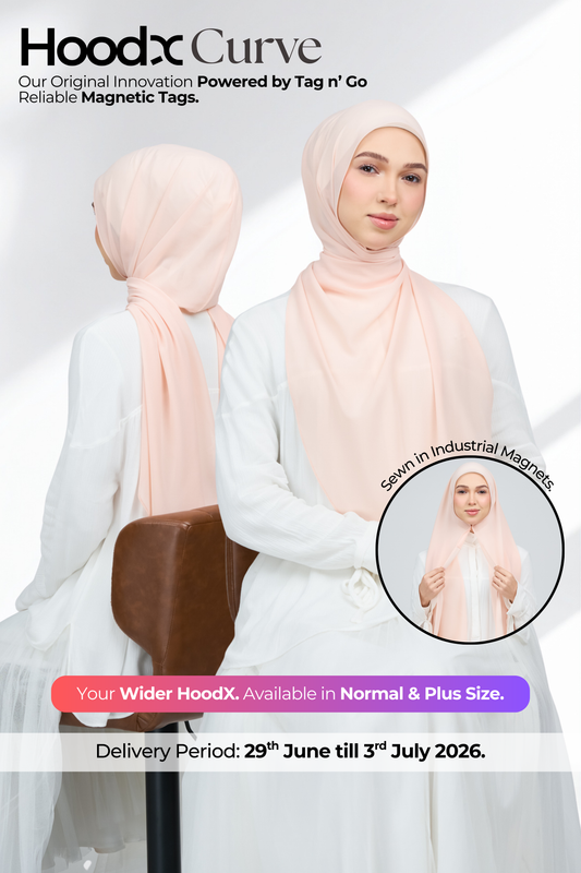 HoodX Curve in Malibu Peach