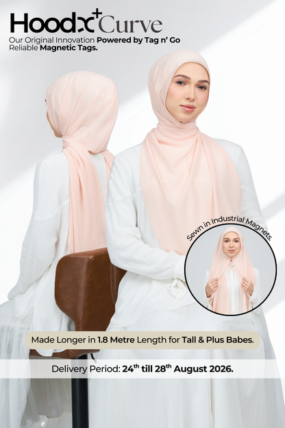 HoodX Curve in Malibu Peach