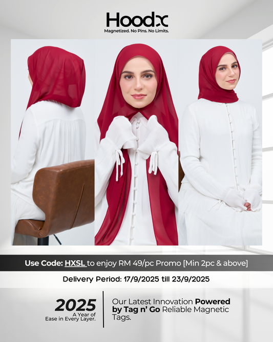 [★New] HoodX in Maroon Red