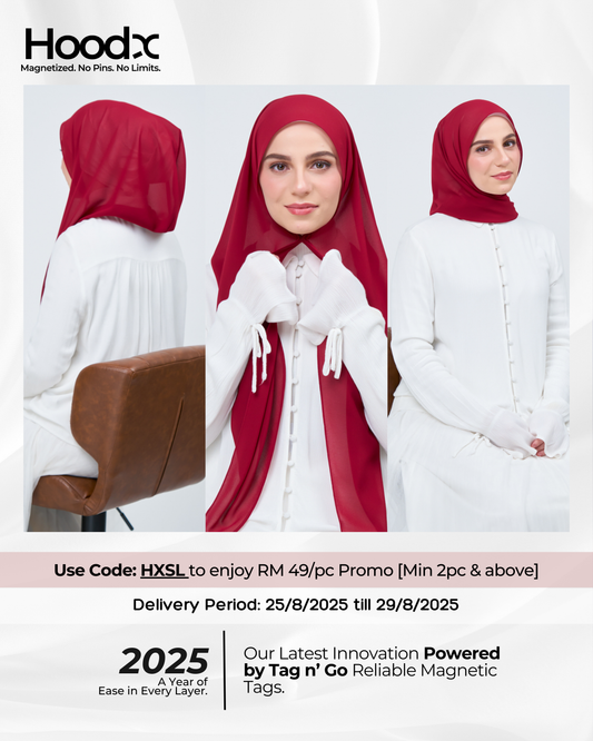 [★New] HoodX in Maroon Red
