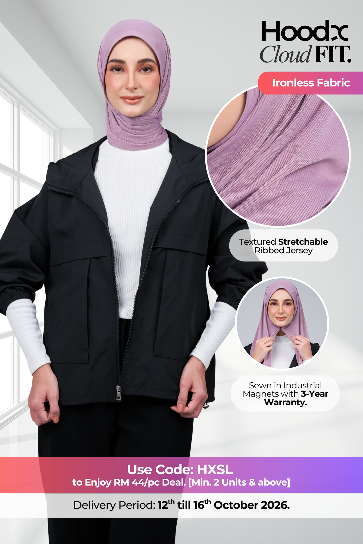 HoodX CloudFit in Mauve